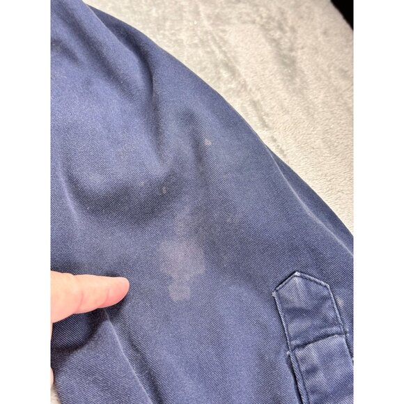 Vtg Coleman Flannel-Lined Denim Shirt Jacket Shacket Casual Outerwear Chore Barn - Picture 4 of 10